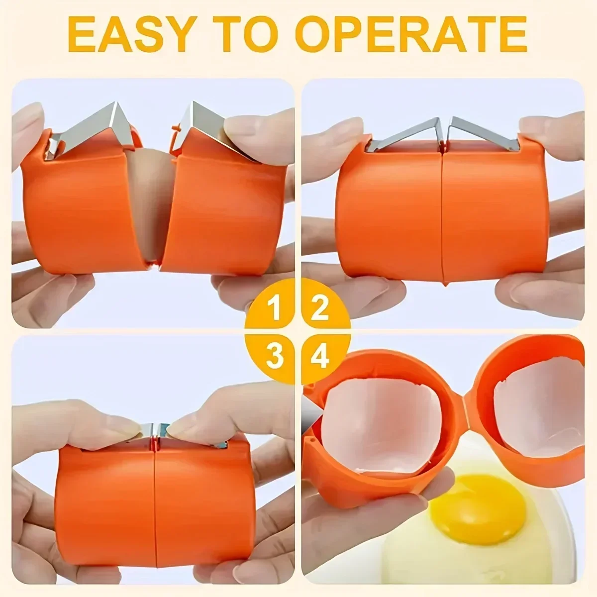 Egg Separator Tool - 1/3pcs-New Egg Shell Opener Press Egg