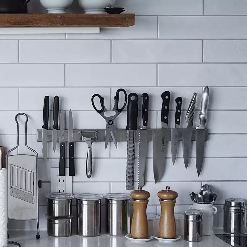 Magnetic Knife Strip - Stainless Steel Magnetic Knife Holder Wall