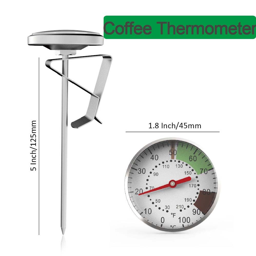 Kitchen Gadgets For Arthritic Hands - 0-100°C Food Thermometer Stainless Steel Coffee
