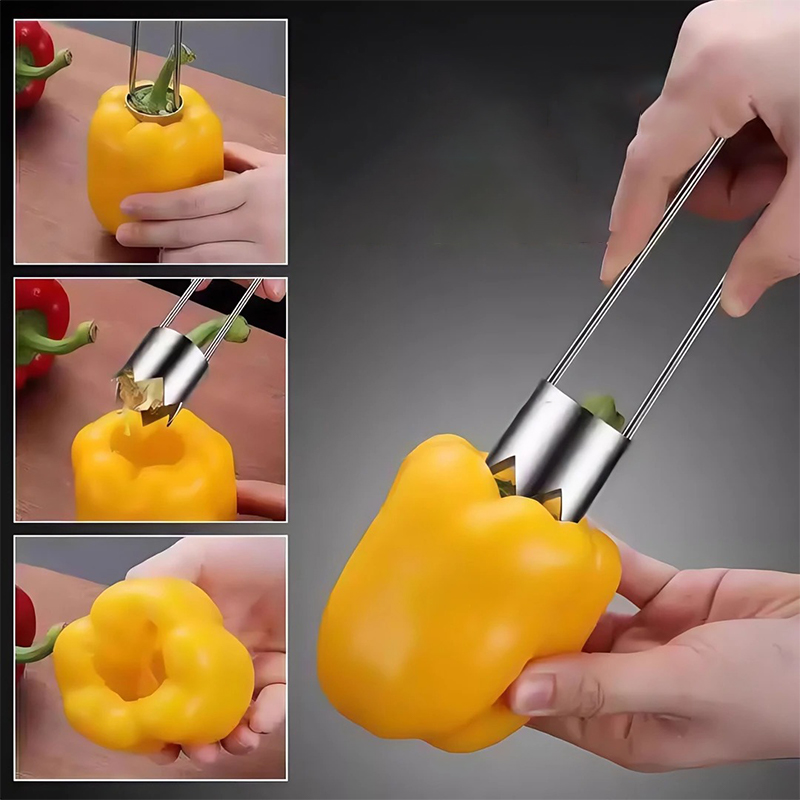 Stainless Steel Fruit Core Rem - Vegetable Kitchen Gadgets ulasan dan harga