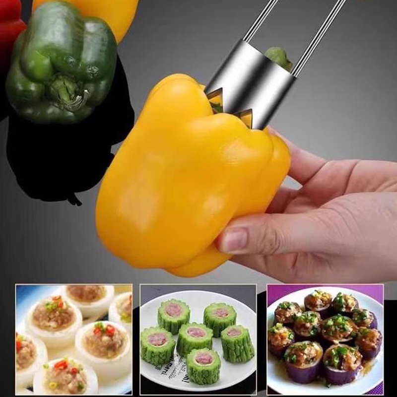 Stainless Steel Fruit Core Rem - Vegetable Kitchen Gadgets ulasan dan harga