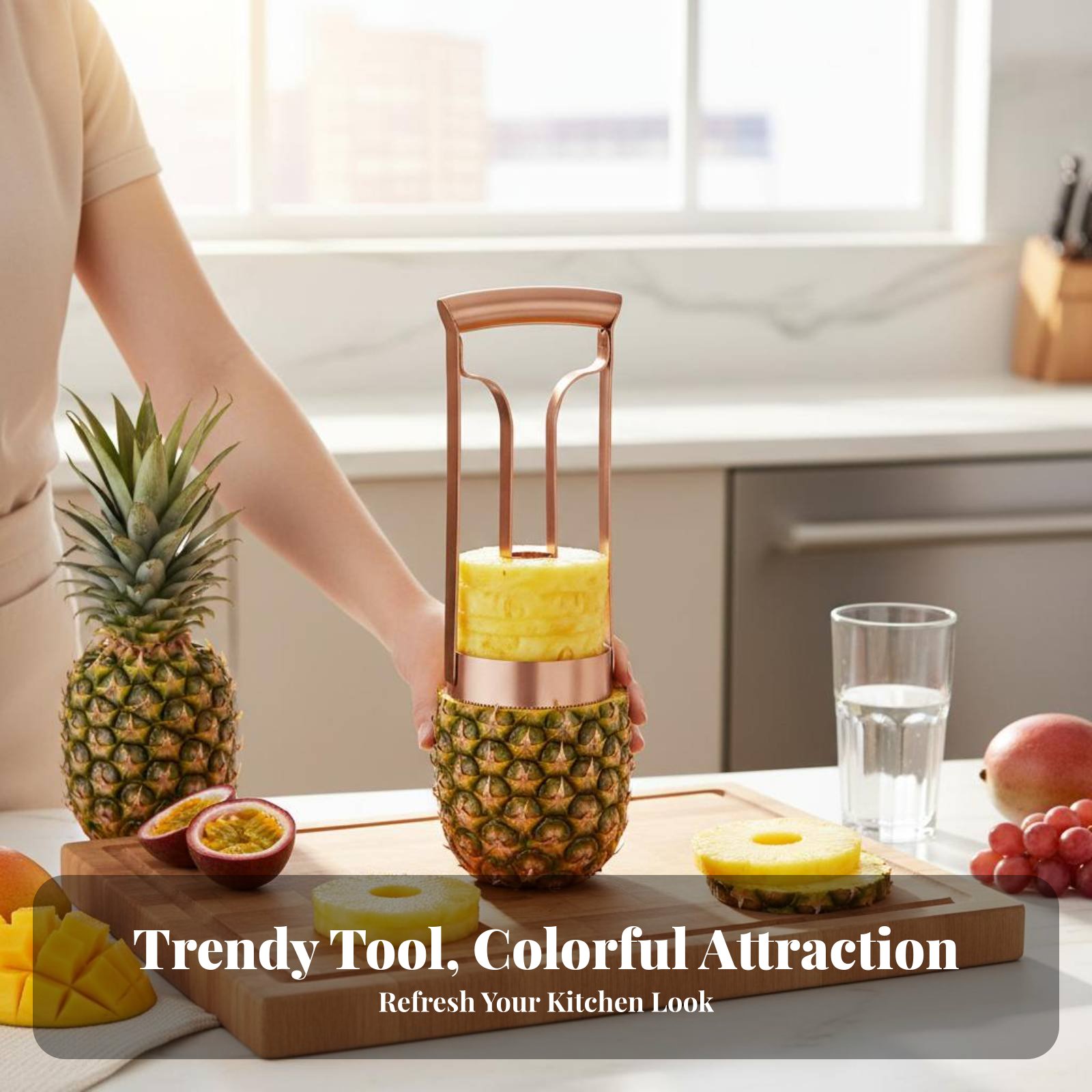 Stainless Steel Pineapple Cutt - Vegetable Kitchen Gadgets ulasan dan harga