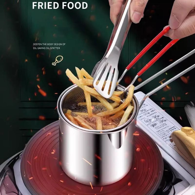 304 Stainless Steel Deep Fryer - Kitchen Gadgets For Arthritic Hands ulasan dan harga