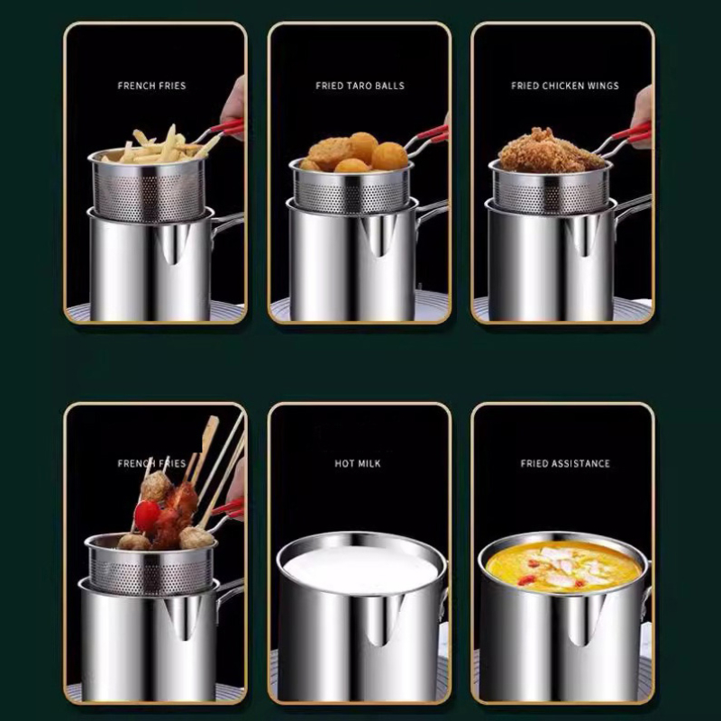 304 Stainless Steel Deep Fryer - Kitchen Gadgets For Arthritic Hands ulasan dan harga
