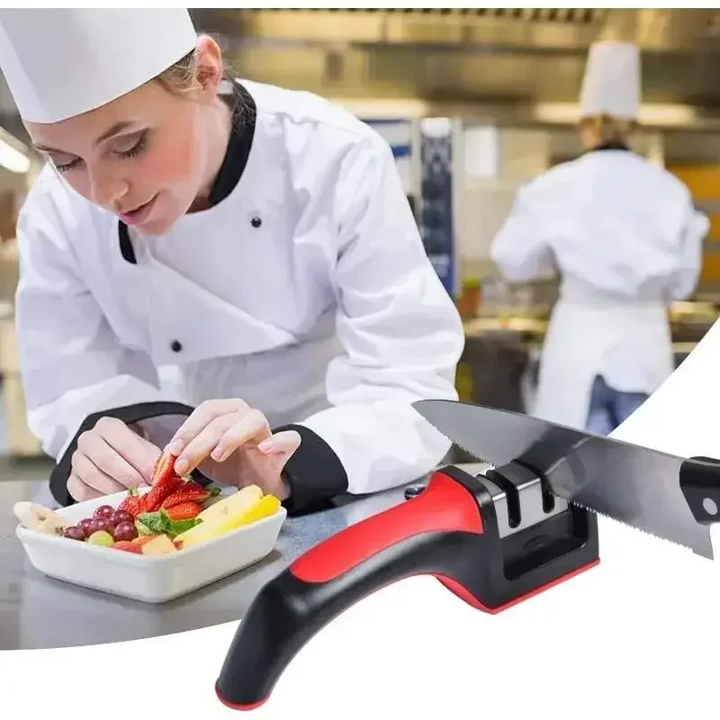 3 Segment Knife Sharpener Kitc - Kitchen Gadgets Needed ulasan dan harga