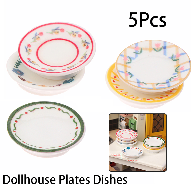 5Pcs 1/12 Dollhouse Mini Plate - Kitchen Gadgets Website ulasan dan harga