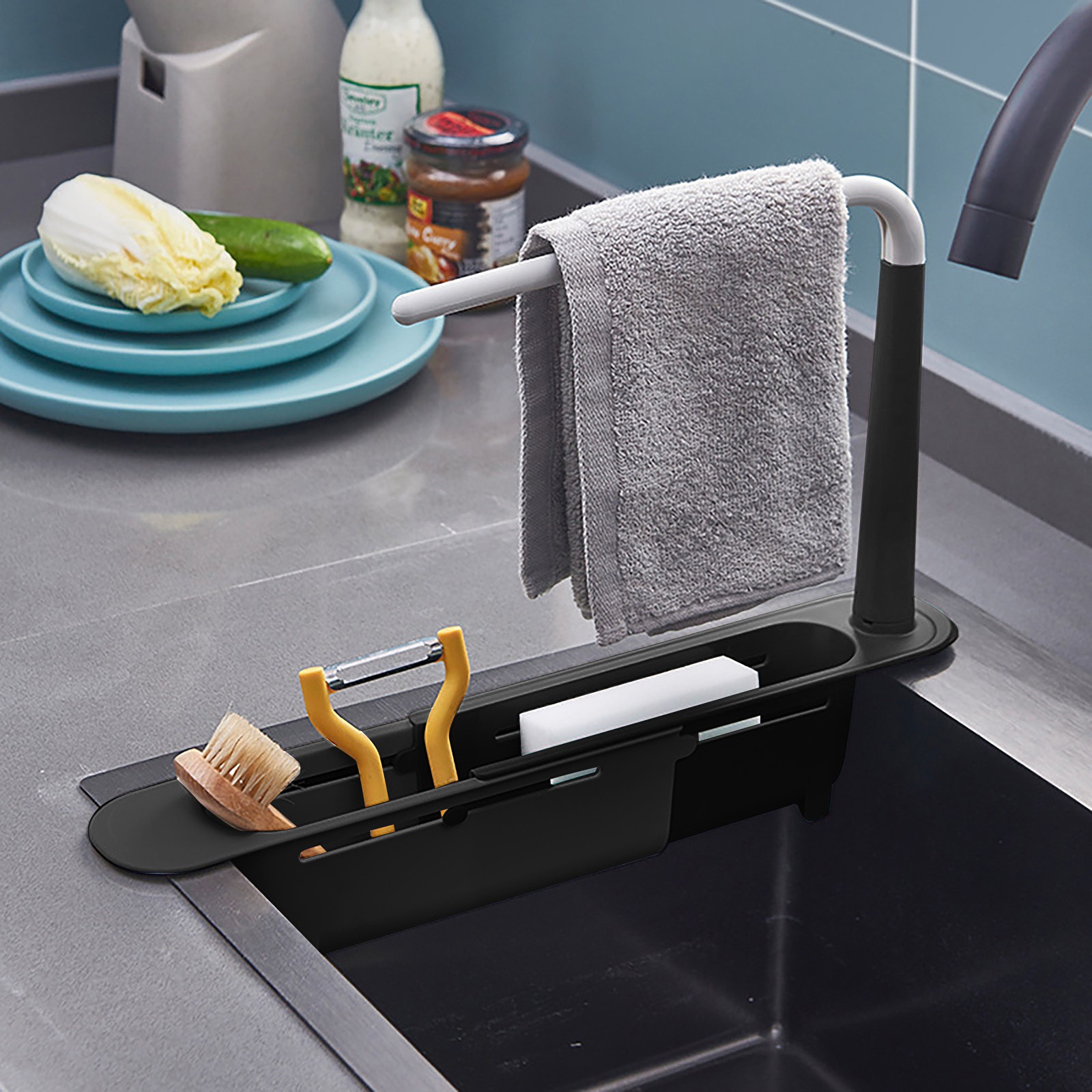 elescopic Sink Shelf Drainer R - Kitchen Gadgets Everyone Needs ulasan dan harga