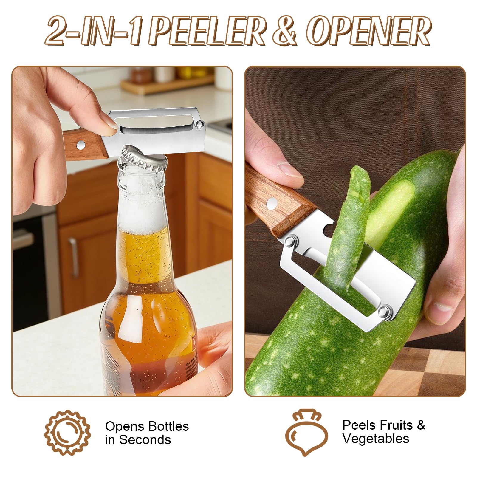 3-in-1 Vegetable Peeler with W - Vegetable Kitchen Gadgets ulasan dan harga