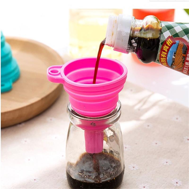 1pc Red Silicone Funnel Mini M - Kitchen Gadgets Needed ulasan dan harga