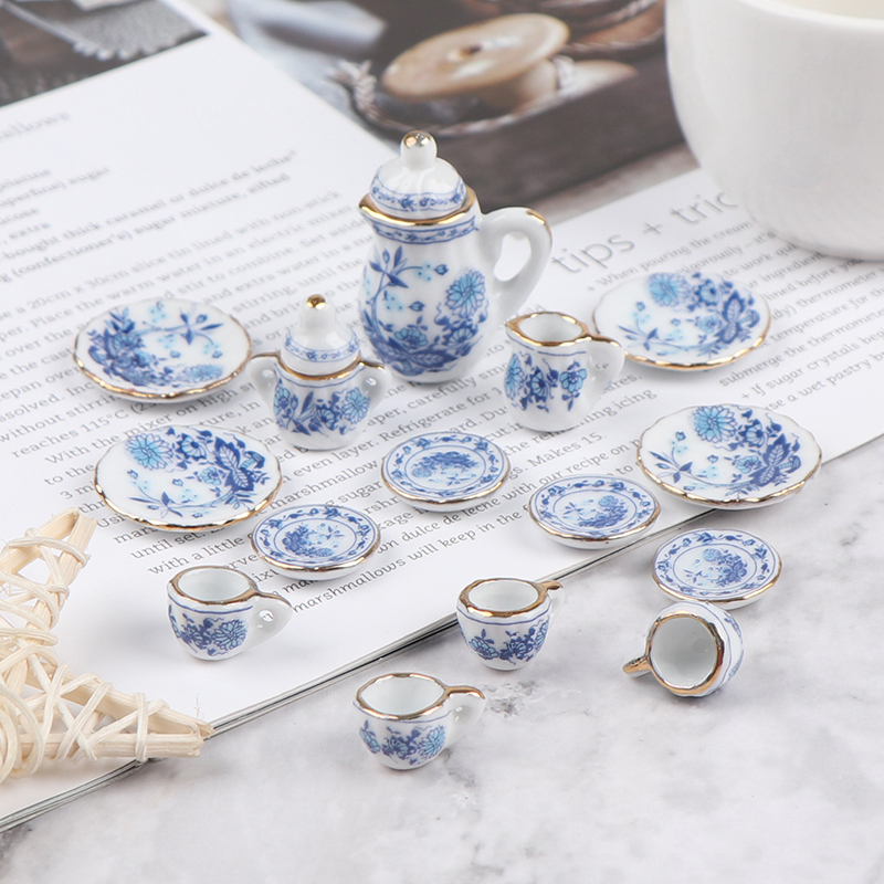 15Pcs 1:12 Miniature Porcelain - Kitchen Gadgets Kids ulasan dan harga