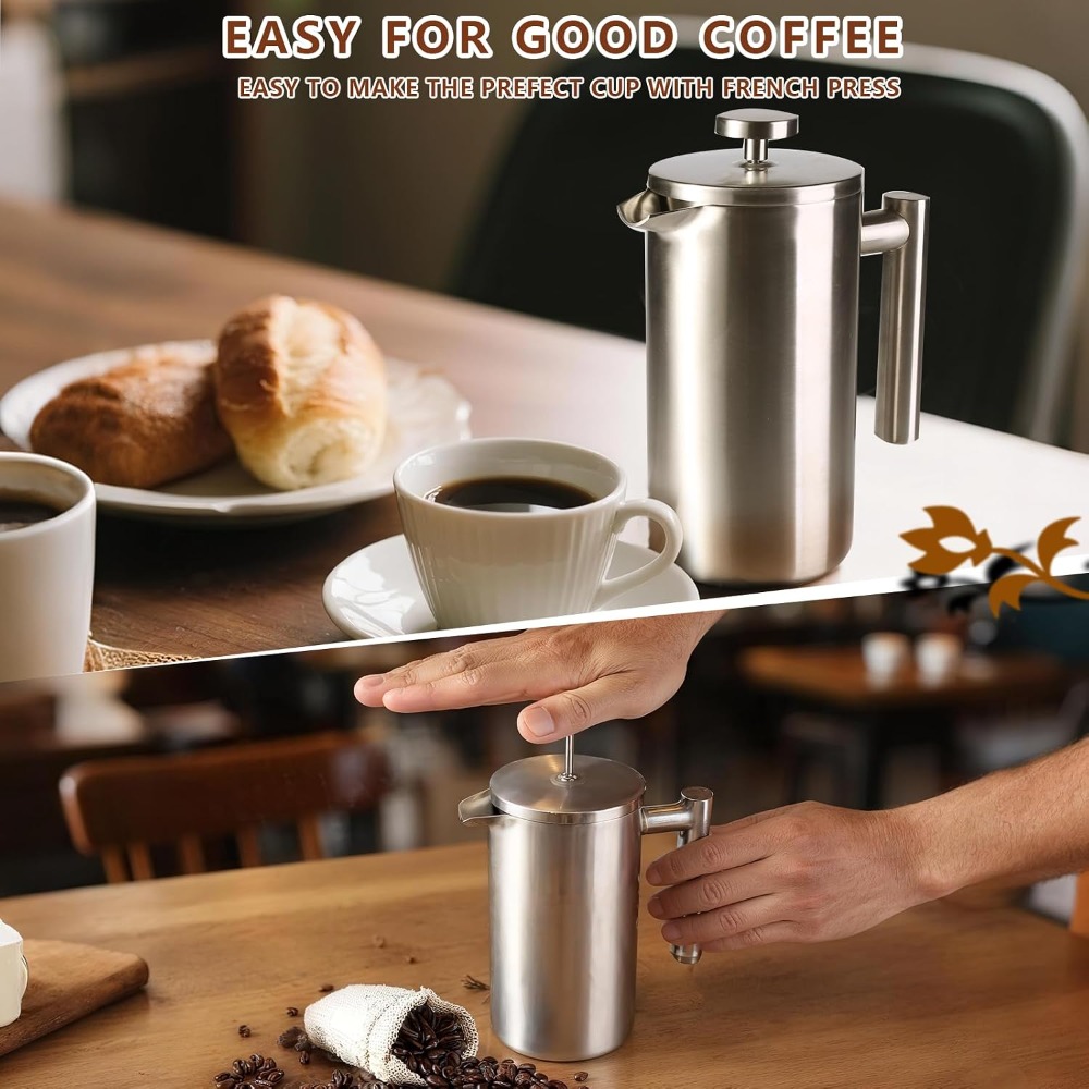 French Press Coffee Maker, 304 - French Press Coffee Maker ulasan dan harga