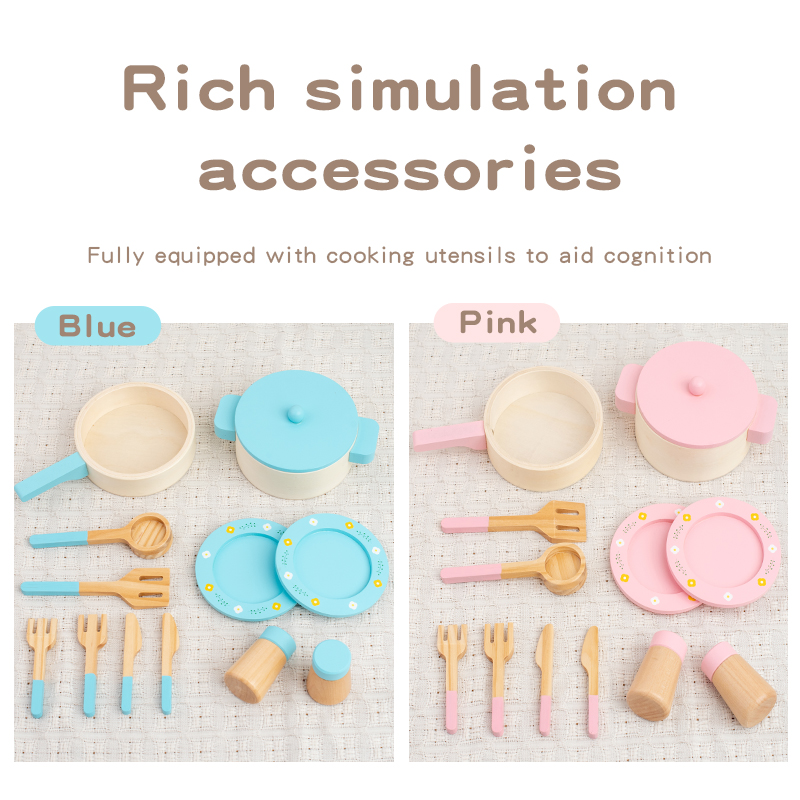 Wooden Kitchen Play Set for Ki - Kitchen Gadgets Kids ulasan dan harga
