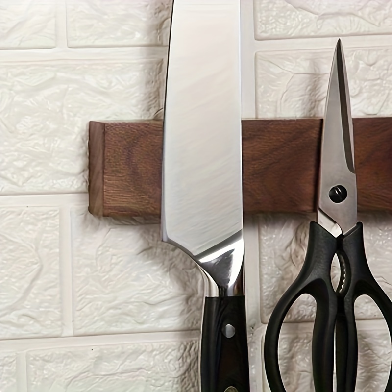 1pc, 16inch Walnut Magnetic Kn - Magnetic Knife Strip ulasan dan harga