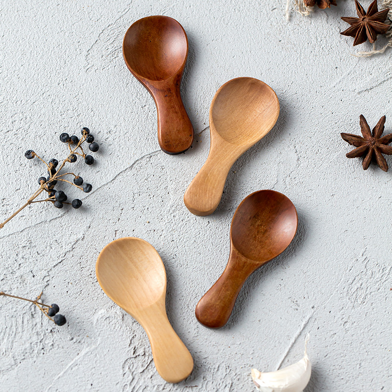 4Pcs Mini Wooden Spoons Small  - Kitchen Gadgets For Small Kitchens ulasan dan harga