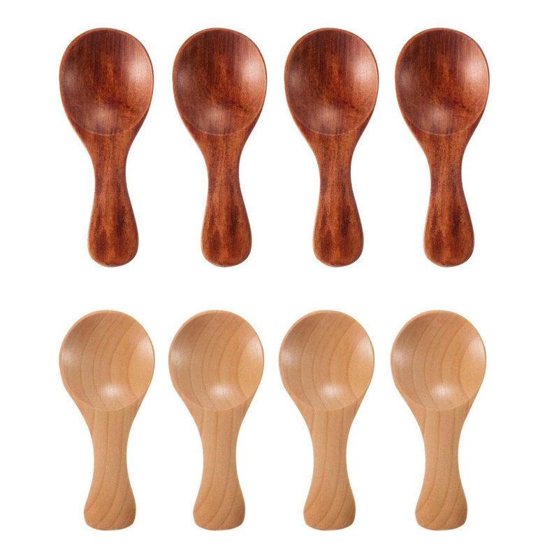 4Pcs Mini Wooden Spoons Small  - Kitchen Gadgets For Small Kitchens ulasan dan harga