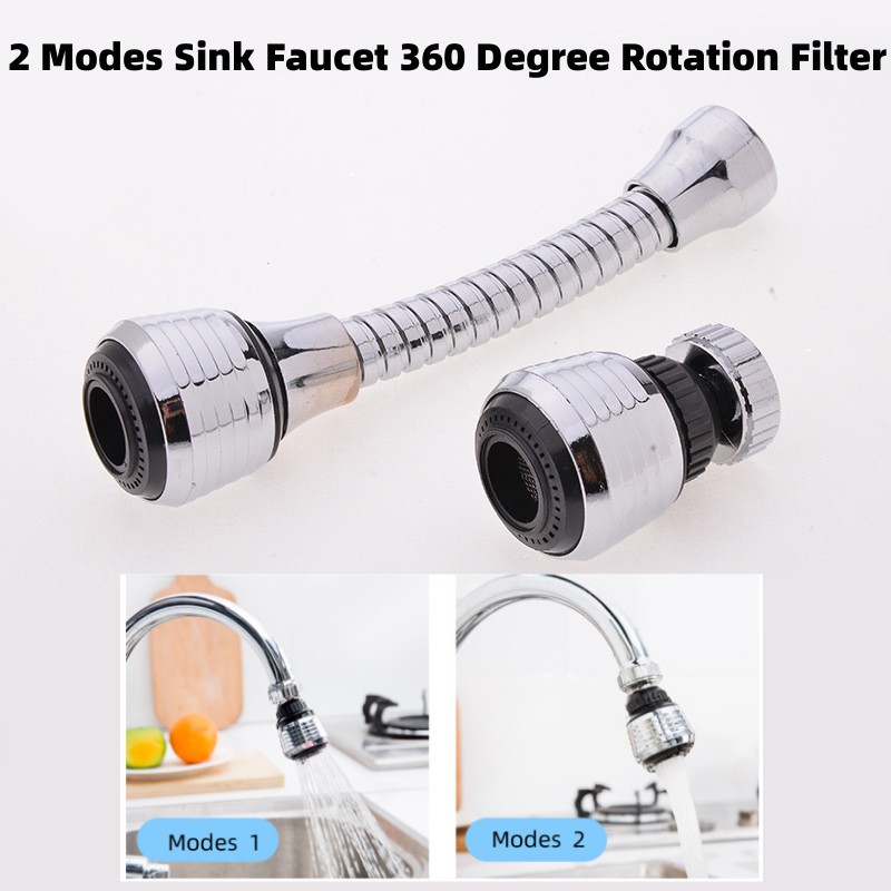 2 Modes Sink Faucet 360 Degree - Kitchen Gadgets Everyone Needs ulasan dan harga