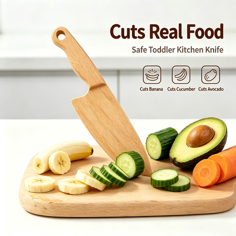 Wooden Kids Knife for Cooking  - Kitchen Gadgets Kids ulasan dan harga