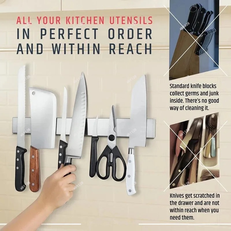 Wall Mounted Magnetic Knife Ho - Magnetic Knife Strip ulasan dan harga