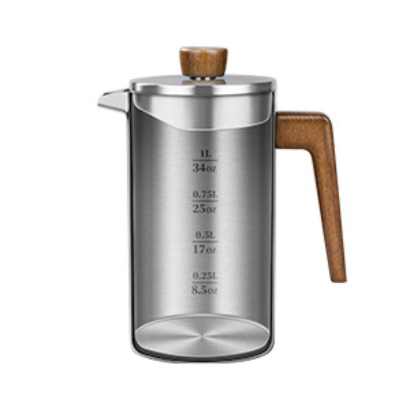 JUSTINLAU 1000ml Stainless Ste - French Press Coffee Maker ulasan dan harga