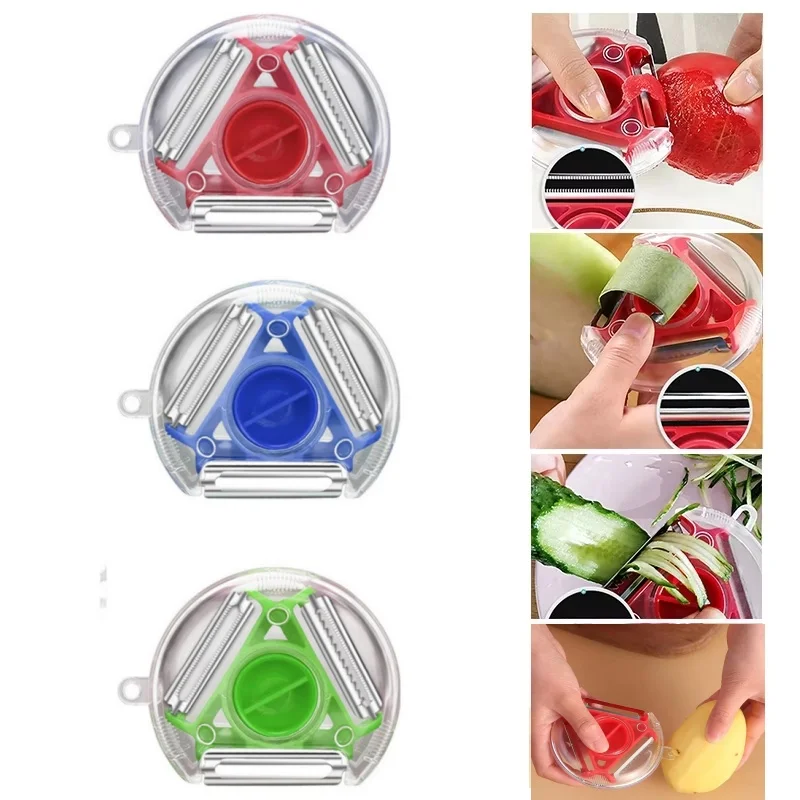 1PC Trio Peeler Set Vegetable  - Vegetable Kitchen Gadgets ulasan dan harga