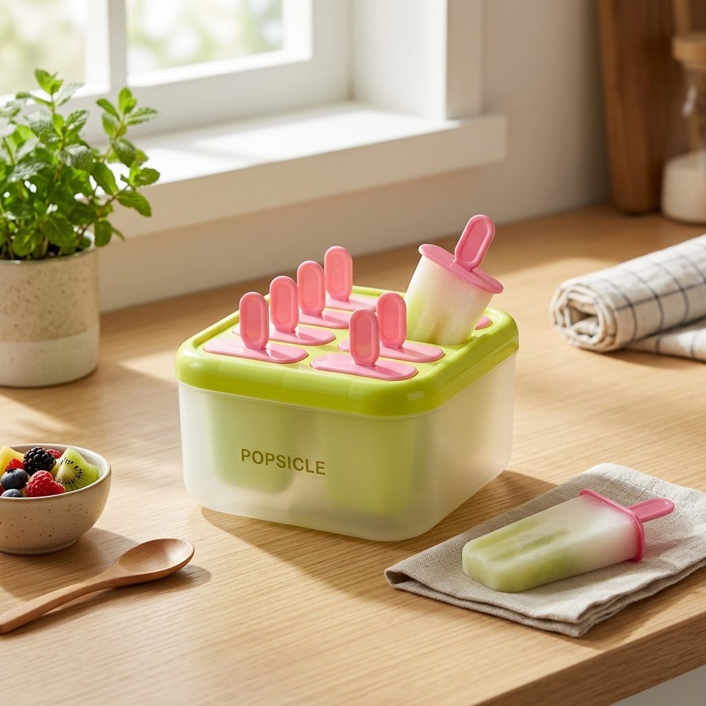 8 Grids Plastic Popsicle Molds - Kitchen Gadgets Kids ulasan dan harga