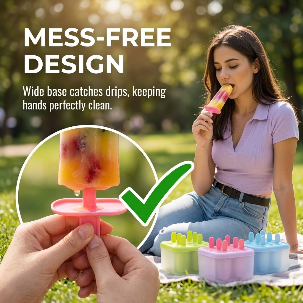 8 Grids Plastic Popsicle Molds - Kitchen Gadgets Kids ulasan dan harga