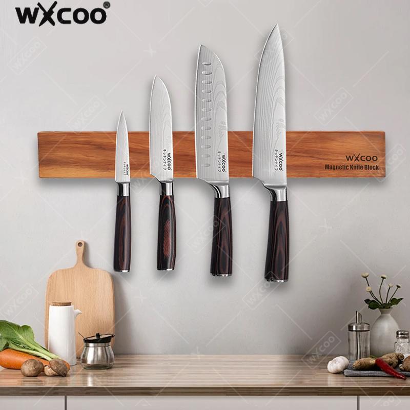 Acacia Wood Magnetic Knife Hol - Magnetic Knife Strip ulasan dan harga