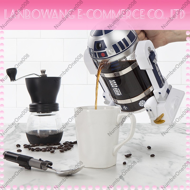 Creative R2D2 Robot Shape Mini - French Press Coffee Maker ulasan dan harga