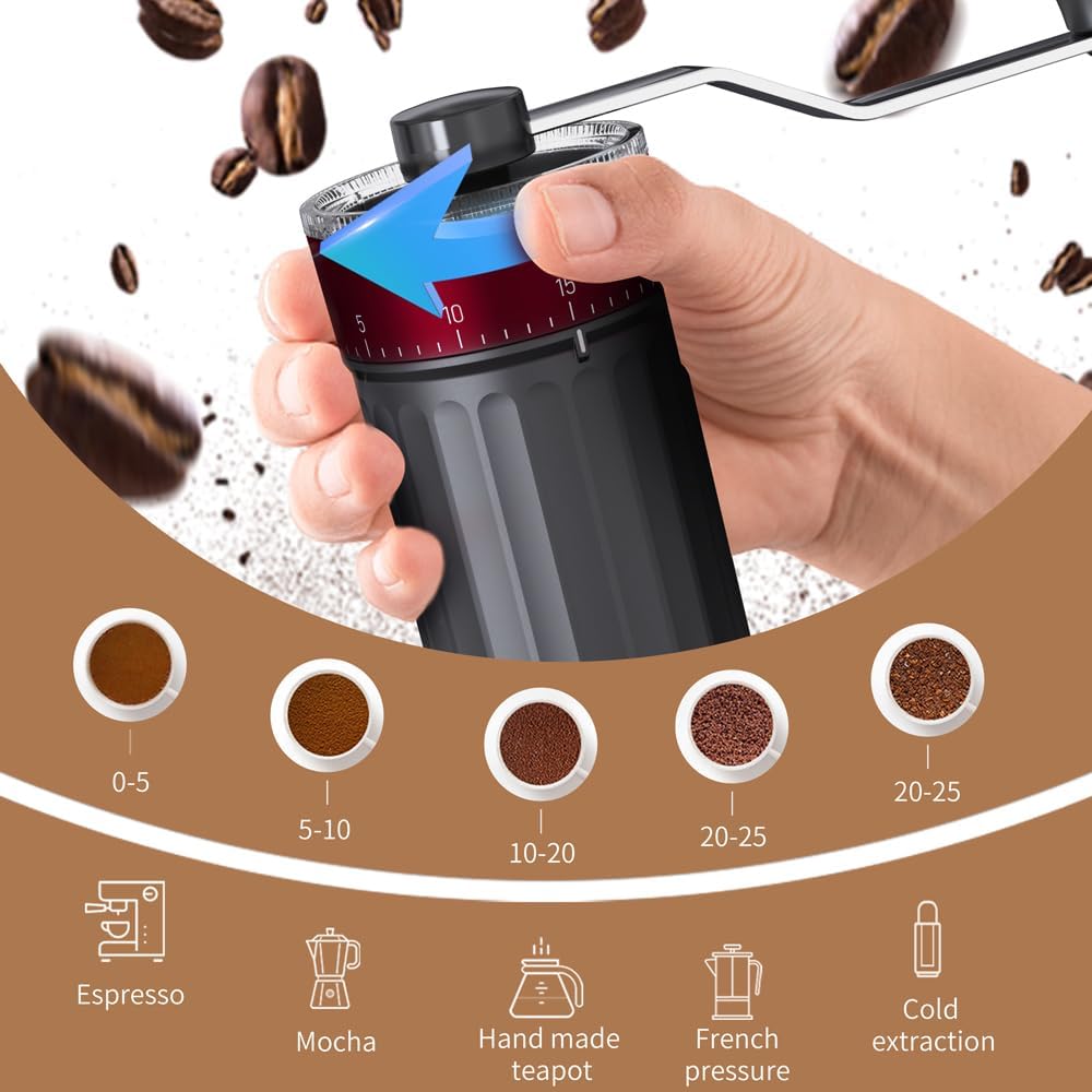 Manual Coffee Grinder with 40  - French Press Coffee Maker ulasan dan harga