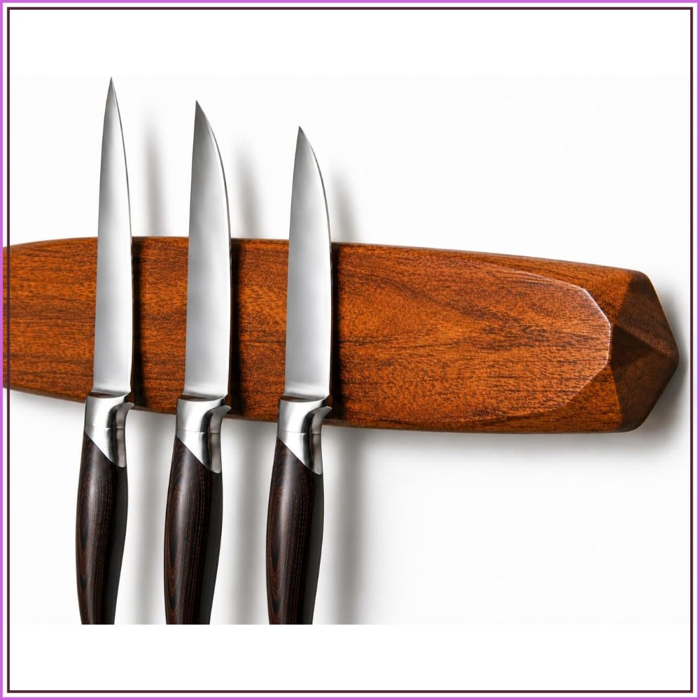 Magnetic Knife Holder - Acacia - Magnetic Knife Strip ulasan dan harga