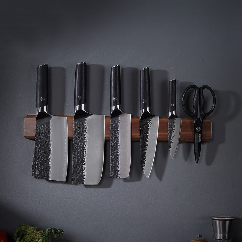 Brand Thick Acacia Wood Magnet - Magnetic Knife Strip ulasan dan harga