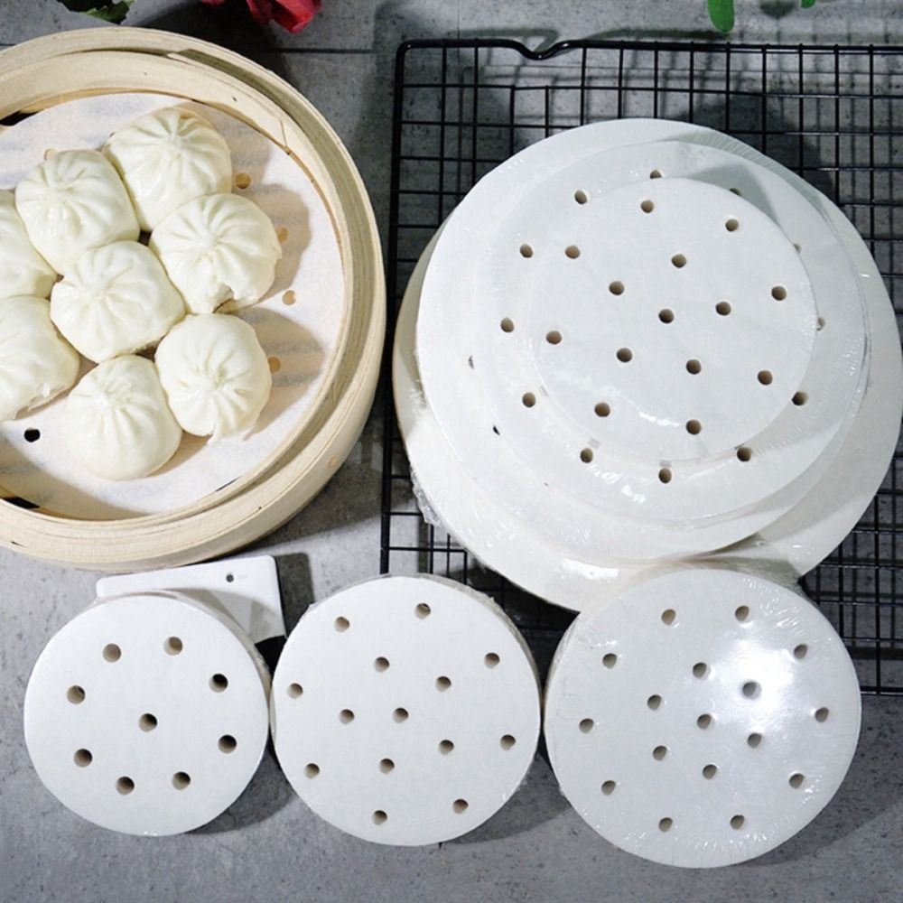 100Pcs Steamed Paper Steamed B - Kitchen Gadgets For Arthritic Hands ulasan dan harga