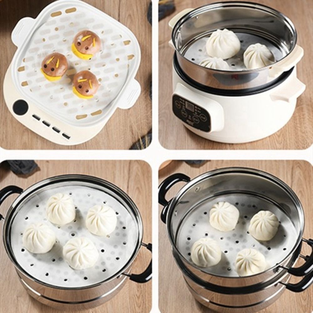 100Pcs Steamed Paper Steamed B - Kitchen Gadgets For Arthritic Hands ulasan dan harga